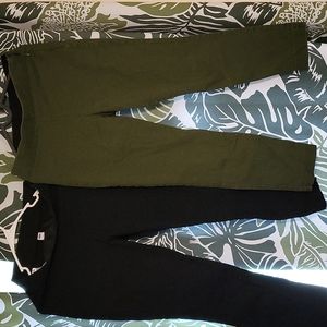 ❌SoLD❌Pre-owned Old Navy Womens Size 8 Elastic Waist  Pants Side Zip